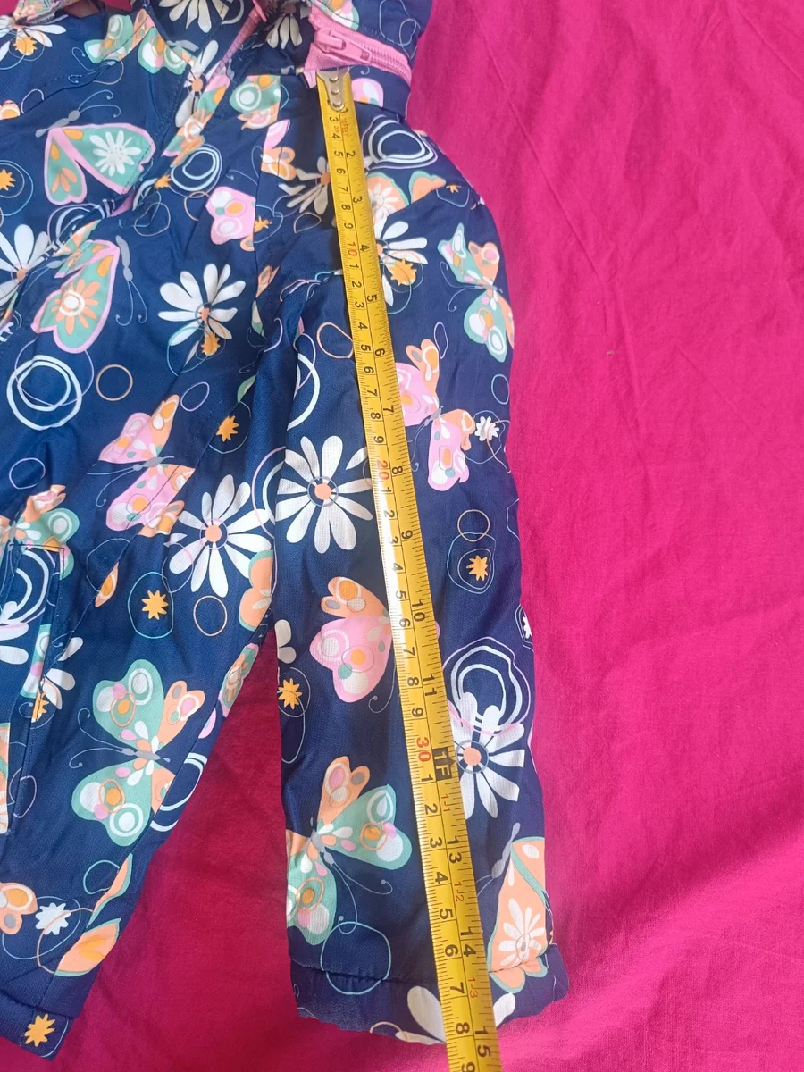 Costum călduros de iarnă și zăpadă din 2 piese (geacă groasă + salopetă fâș) RAMAX Kids (4 ani) (4)