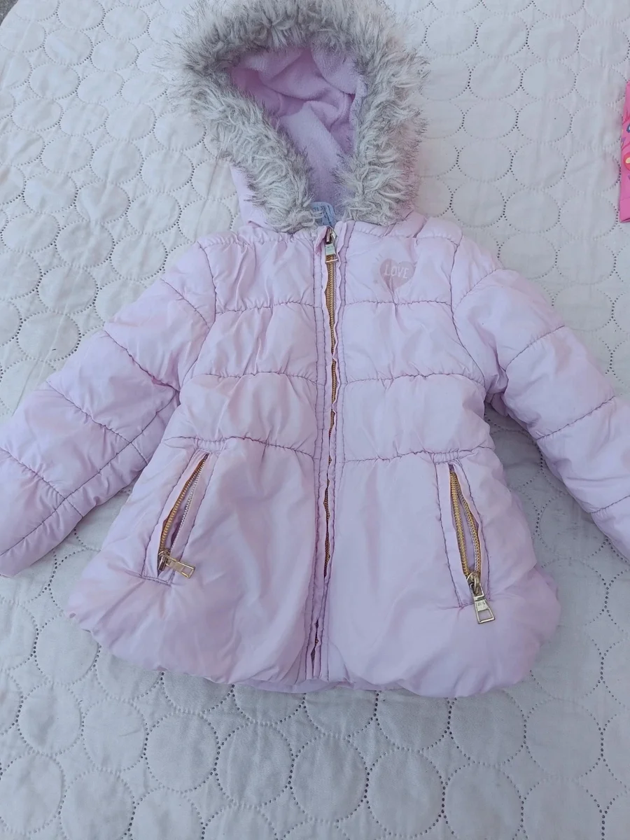 Geacă groasă de iarnă, fetițe, mărimea 86 (12 - 18 luni) (Baby Club)
