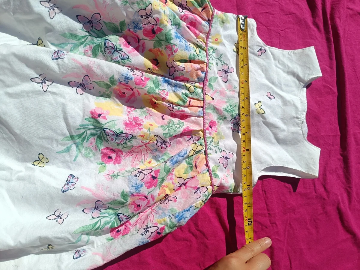 Rochiță Primark ,Made with Love, 18 - 24 luni (92 cm). Imprimeu floral cu (3)