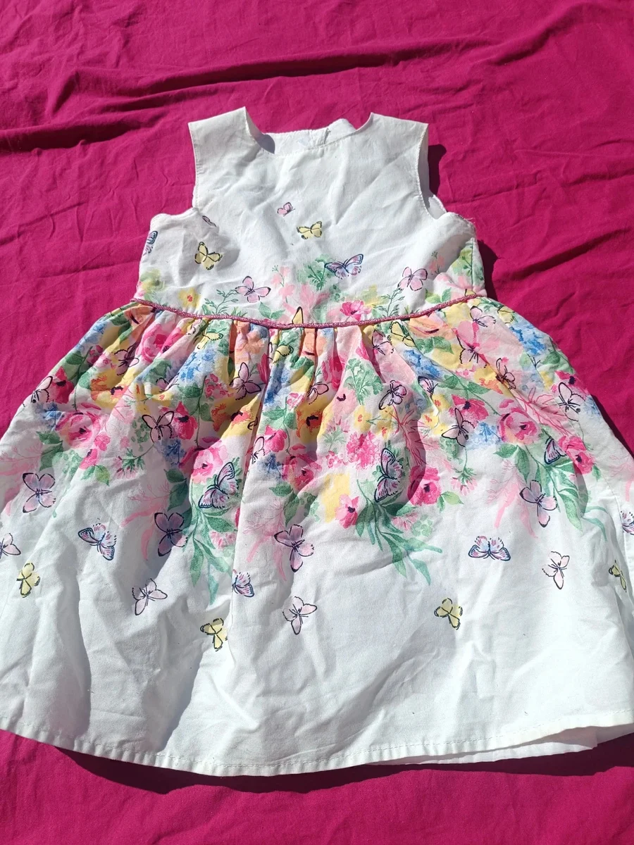 Rochiță Primark ,Made with Love, 18 - 24 luni (92 cm). Imprimeu floral cu