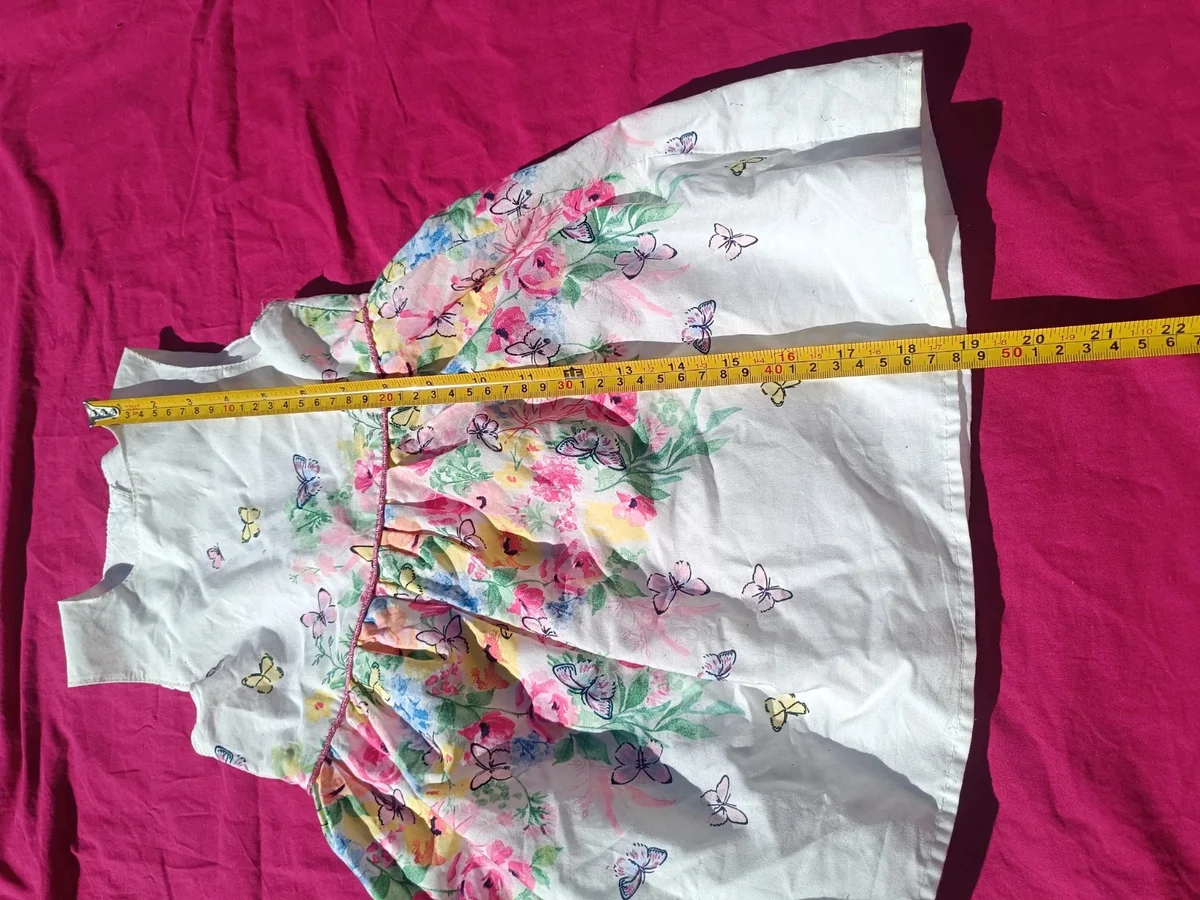 Rochiță Primark ,Made with Love, 18 - 24 luni (92 cm). Imprimeu floral cu (2)